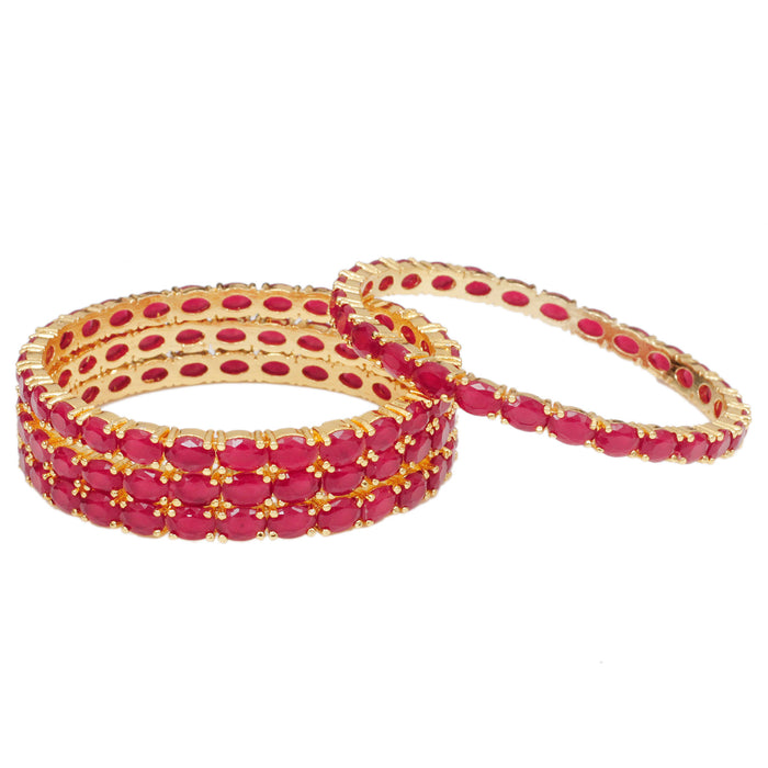 Premium Sparkling CZ AD Bangles