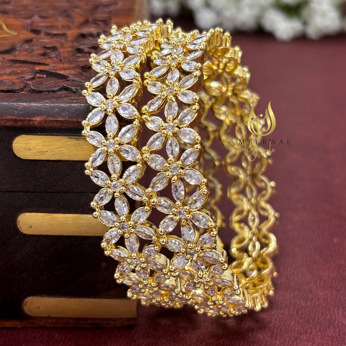 Premium Sparkling CZ AD Bangles