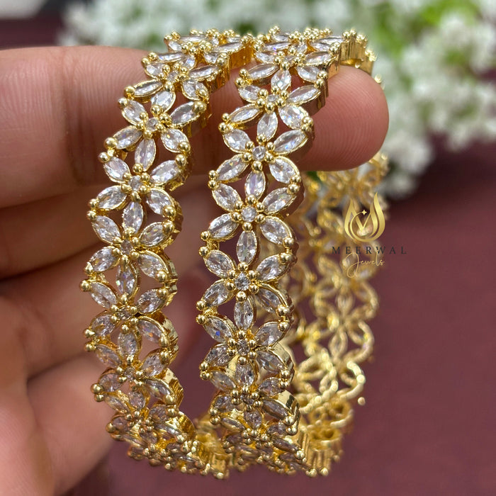 Premium Sparkling CZ AD Bangles